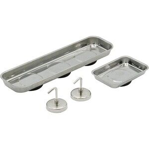 4-Piece Magnetic Tool Tray and Hook Set